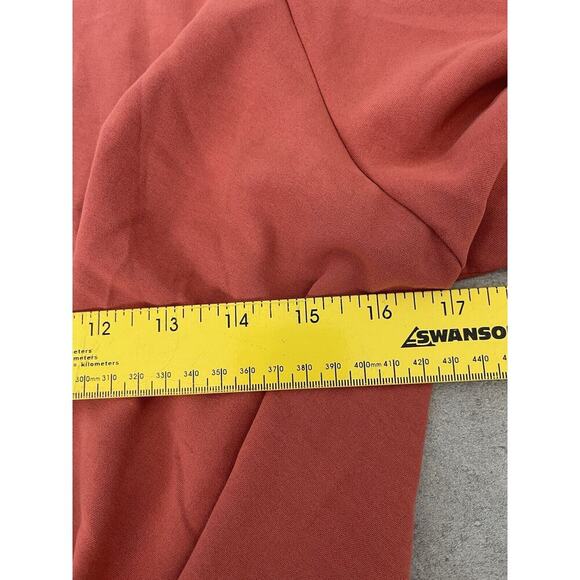 Hayden Los Angeles M Front tie Mini Dress Short sleeve Terracotta Burnt Orange - Picture 5 of 7